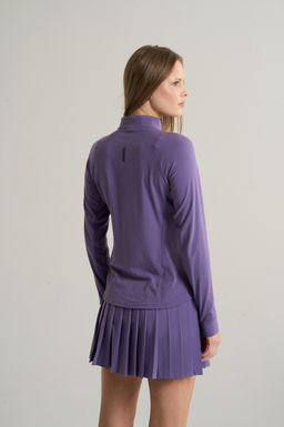 Лонгслив half-zip Фиолетовый ANTA RUNNING LS Tee фото 5