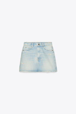 TRF DENIM MINI SKIRT - Zara фото 5