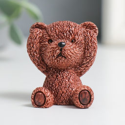 Цена за 4 шт. Фигурка полистоун «Мишка: не слышу, не вижу, не скажу», 4×2.5×3 см, МИКС