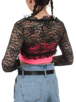 7861 BLACK Болеро женское (100% полиэстер)