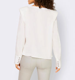 Блузка, экрю - Linea tesini фото 4