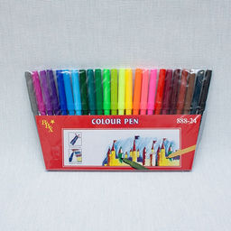 Фломастеры 24цв. в ПВХ уп. (888-24)