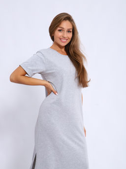 Туника женская 4-105в (серый меланж)