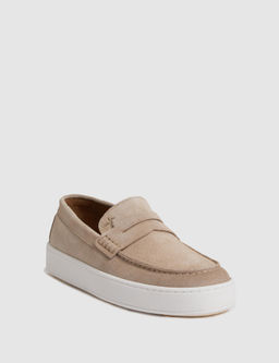 Bej %100 Deri S_et Loafer Ayakkab_
