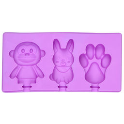 Форма силиконовая для замораживания фруктового льда/мороженого Ассорти-4 18х9х2см, цвета микс (Китай) - Домашняя мода фото 4