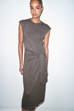 VESTIDO SOFT NUDO / Marr?n oscuro - Zara фото 3