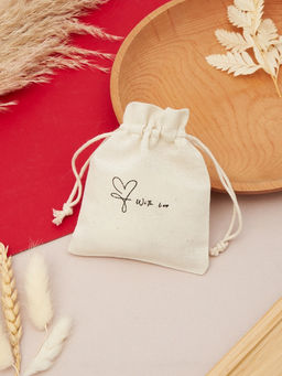 Цена за 50 шт. Мешочек подарочный Нежность лён, 10?12 см, бежевый