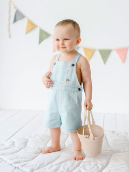 Полукомбинезон Летний джинс 0+ - Bungly фото 4