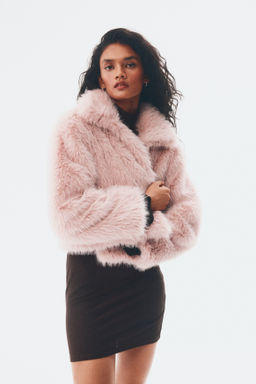 Chaqueta cropped efecto pelo - H&m фото 4