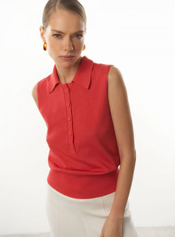 Conso/KM 230746 - coral red Топ женский