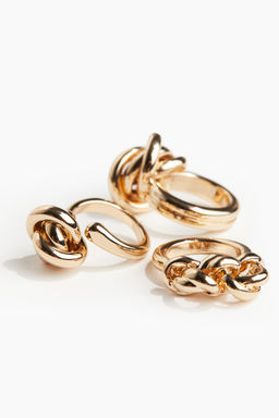 Pack de 3 anillos con detalle de nudo - H&m фото 3