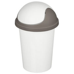 Контейнер для мусора "Рамбай" круглый 10л светло-серый 221303621/03