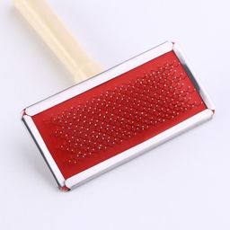 Пуходерка Wood средняя с каплями, деревянная ручка, 9 х 12 см - Пижон фото 3