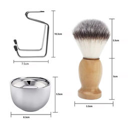 Nail Art Набор для бритья с помазком и чашей, 3 предмета