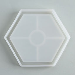 Подставка из гипса. Набор для создания поддона с красками «Шестиугольник»