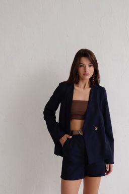 Костюм с шортами тёмно-синий - Martichelli фото 3