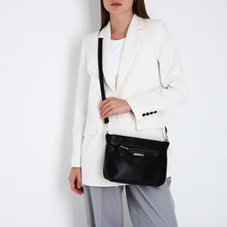 Сумка кросс-боди на молнии, цвет чёрный - Simaland фото 2