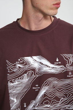 Лонгслив унисекс с принтом Карта ЛГ-01