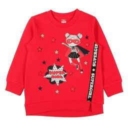 CRB wear/CWK 62502 Платье модель туника для девочки, красный/Ex.Cherubino