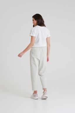 Брюки текстильные Молочный