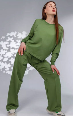 Комплект(костюм) с брюками палаццо Футер 2-х нитка - Relay фото 136