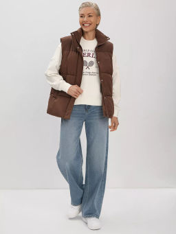 Утепленая жилетка оверсайз - NEVERLATE фото 3