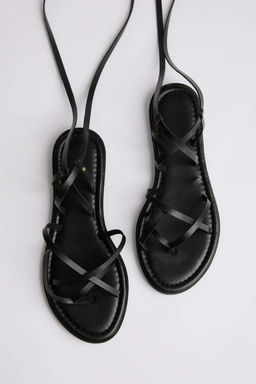 Trendyol Shoes Taba Bilekten Baglamal? Parmak Aras? Kad?n Sandalet TAKSS25SD00021 - Trendyolmilla фото 10