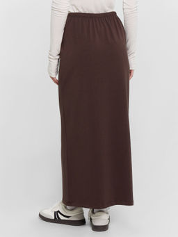 Юбка женская коричневая миди шоколадное мартини 152809 - Mark formelle фото 5