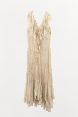 ZW COLLECTION LACE FRILL DRESS - Zara фото 5