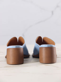 Сабо 5200.23663br.Голубая виктория+коричневый