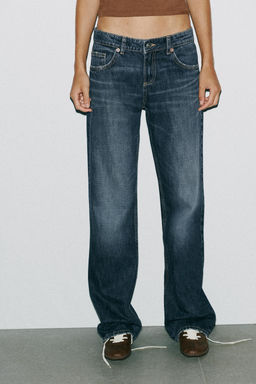 TRF WIDE-LEG LOW-RISE JEANS - Zara фото 29