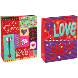 Пакет подарочный "LOVE" 26*32*10 см