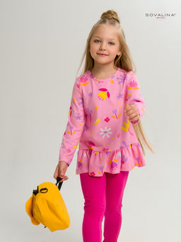 Костюм Алиса цветы барби-фуксия - Sovalina фото 11
