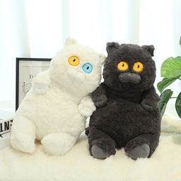 Мягкая игрушка Кошка кудрявая 22 см