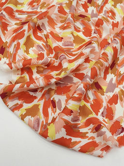 Штапель Яркий кураж цв.красный, ш.1.45м, вискоза-100%, 90гр/м.кв - Купава фото 15