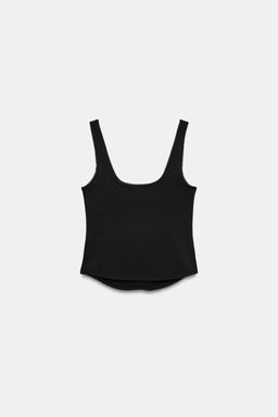 TOP RIB TIRANTES / Negro - Zara фото 8