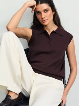 Поло без рукавов из хлопка ZR2604013302-27 / Zarina