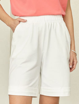 VILATTE / Шорты из эластичного футера двухнитки