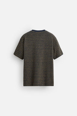 STRIPED JACQUARD T-SHIRT - Zara фото 7