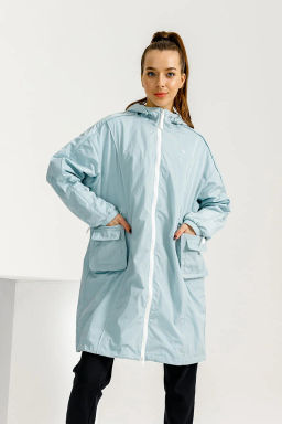 Ветровка удлиненная Голубой