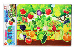 Набор из фетра на липучках "Огород" поле из фетра + 23 фигурки (04211) "Десятое королевство"