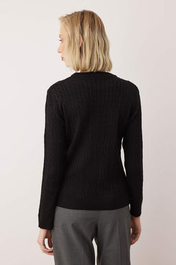 Ekru At Nak?sl? Sac Orgu Ince Triko Kazak TWOAW26KZ00122 - Trendyolmilla фото 16