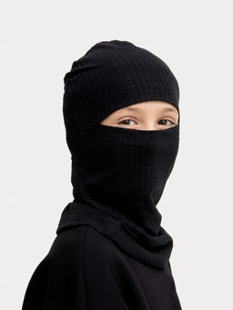 Шапка детская балаклава в черном цвете - Mark formelle фото 2