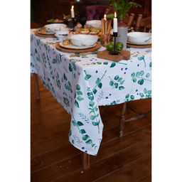 Скатерть Доляна Eucalyptus, 180?144 см, 100% хлопок, 164 г/м?