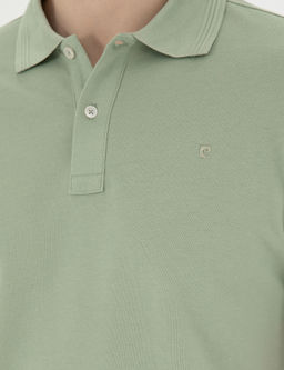 Ye_il Slim Fit Basic Ti__rt - Pierre cardin фото 14