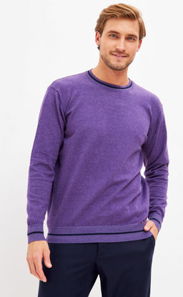 Джемпер P321-15322 violet-d.blue - Primm фото 6