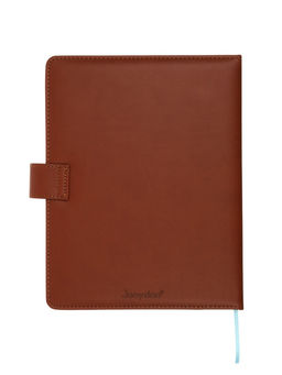 Дневник школьный 1-11 класс, ляссе, обложка искусственная кожа, с хлястиком, коричневый