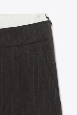STRAIGHT-LEG TROUSERS WITH DOUBLE WAIST - Zara фото 3