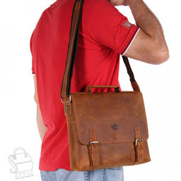 Портфель мужской кожаный 35502Z v.brown Zinimsk в Новосибирске - S-style фото 2