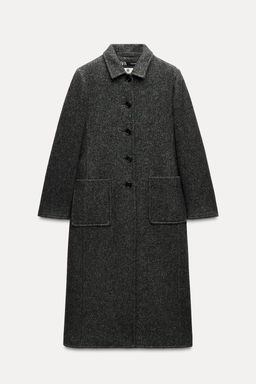 ZW COLLECTION MANTECO WOOL BLEND COAT - Zara фото 5